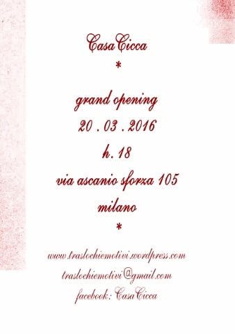 Casacicca Grand Opening